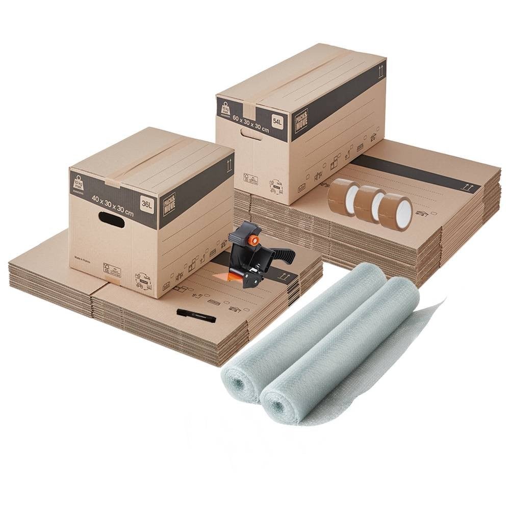 Pack and Move - Kit déménagement T3/T4 + marqueur noir et 3 adhésifs offerts - 5