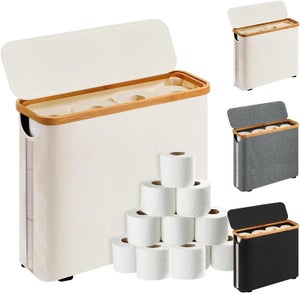 Boîte Rangement Rouleaux Papier Cadeau - 82x13x34 Cm, Jusqu'à 24 Rouleaux | Organisation Noël, Tissu Résistant