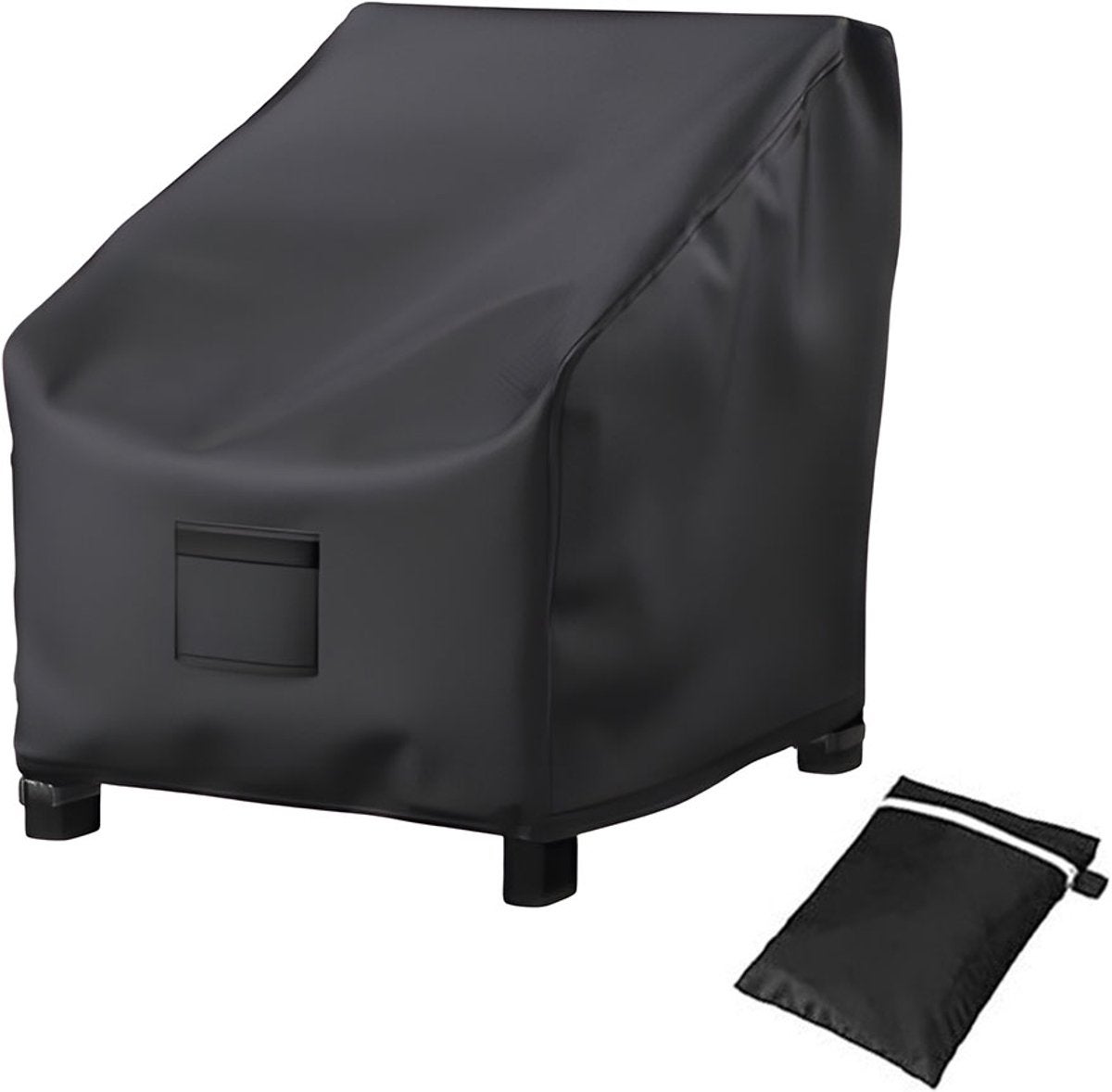 Husă de protecție pentru scaune de grădină, 96 x 78 x 73 cm, cu șnur de strângere și husă de depozitare pentru exterior