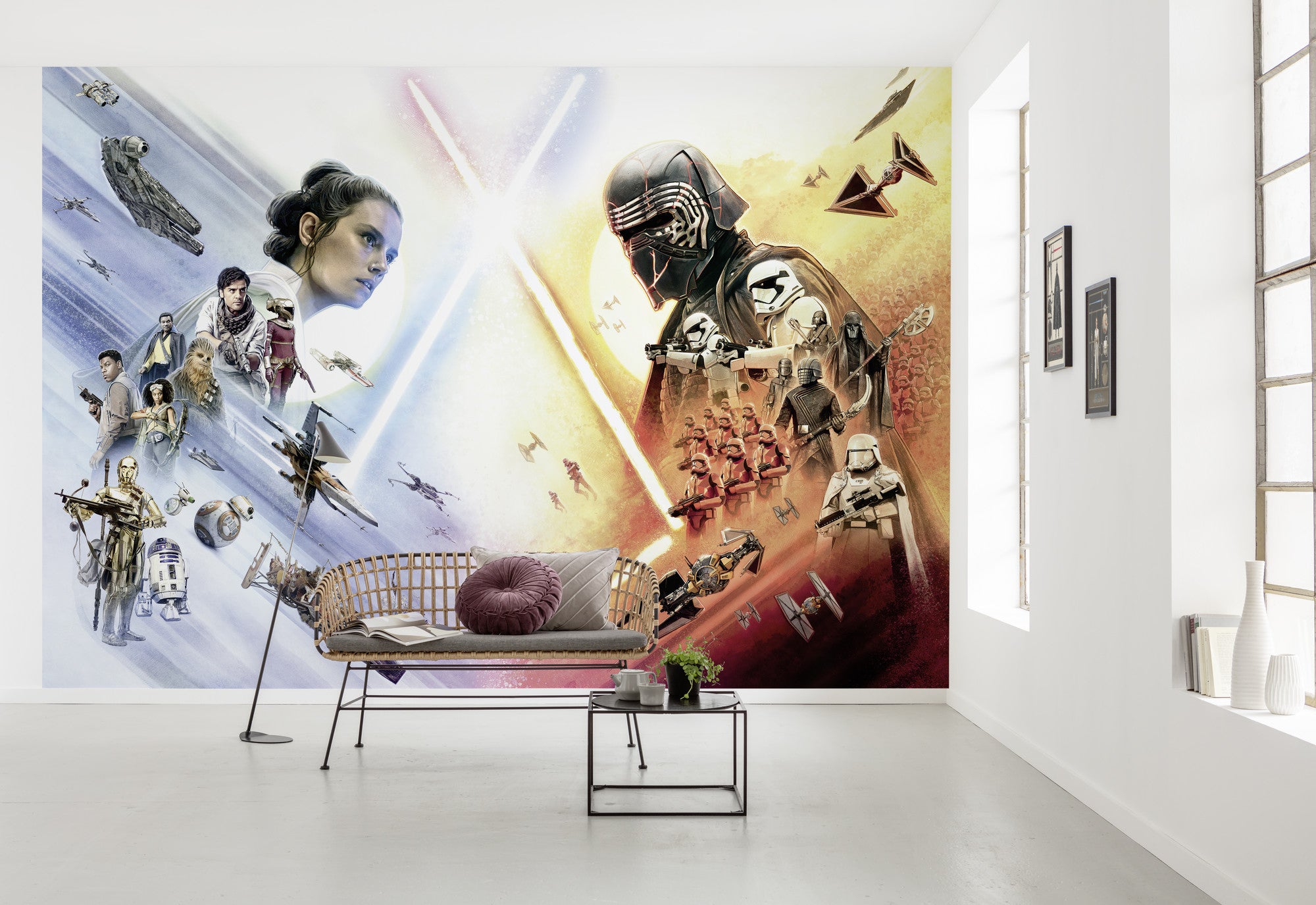 Papel pintado panorámico sobre papel de komar - star wars star wars ep9 movie poster wide - talla: 368 x 254 cm