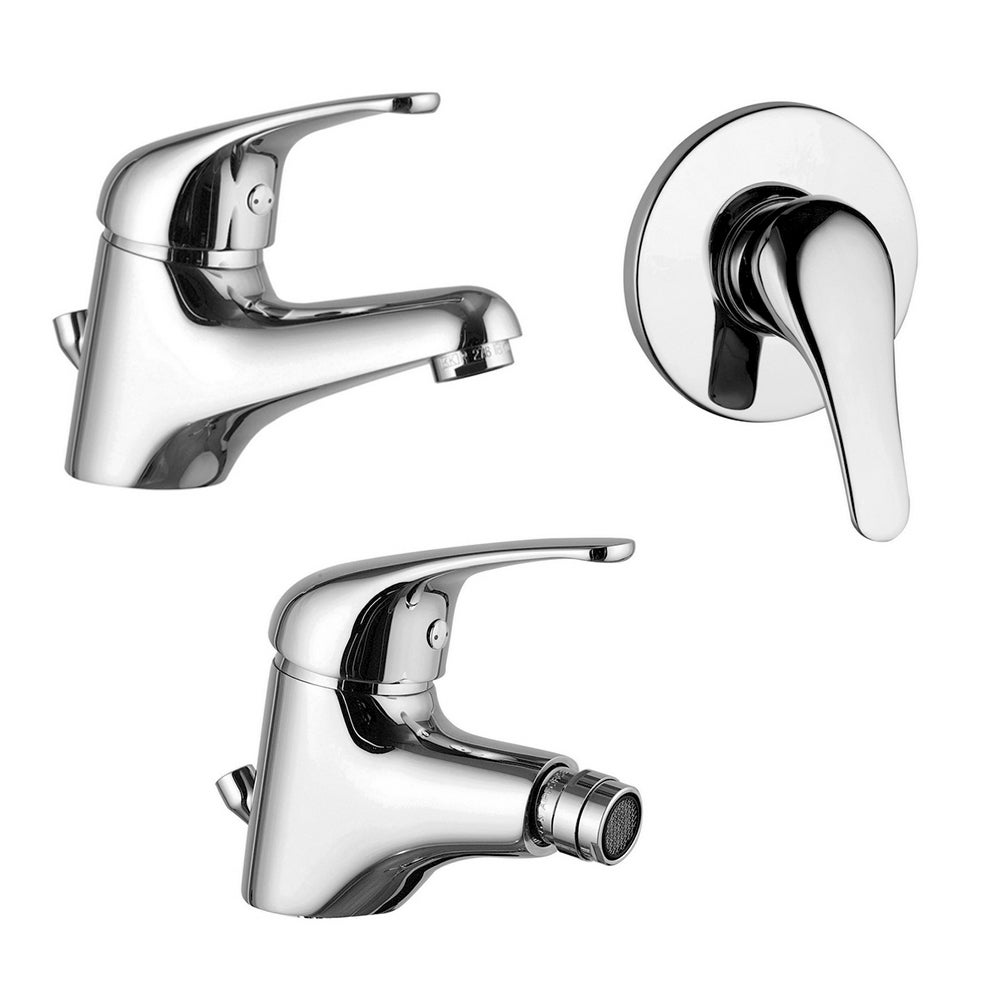 Ensemble de robinetterie pour lavabo, bidet et douche en laiton chromé ...