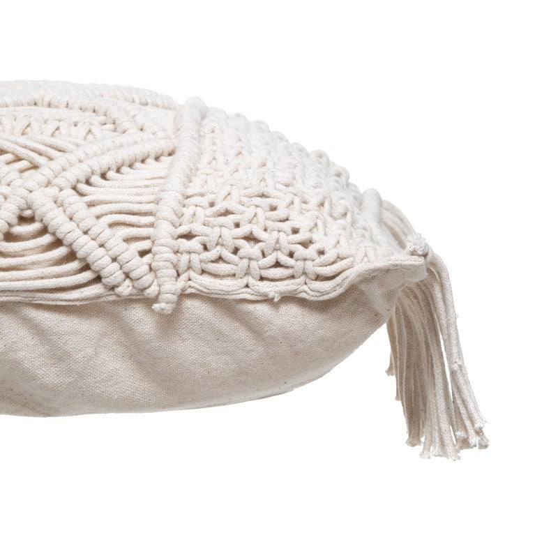 Coussin macramé 
