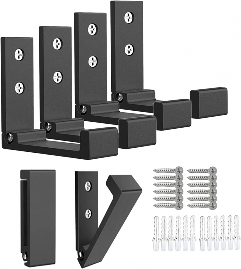 6-pak składanych pokrowców ściennych, wieszaków na torbę, czapkę i klucze, wytrzymały aluminium z 12 śrubami do lub