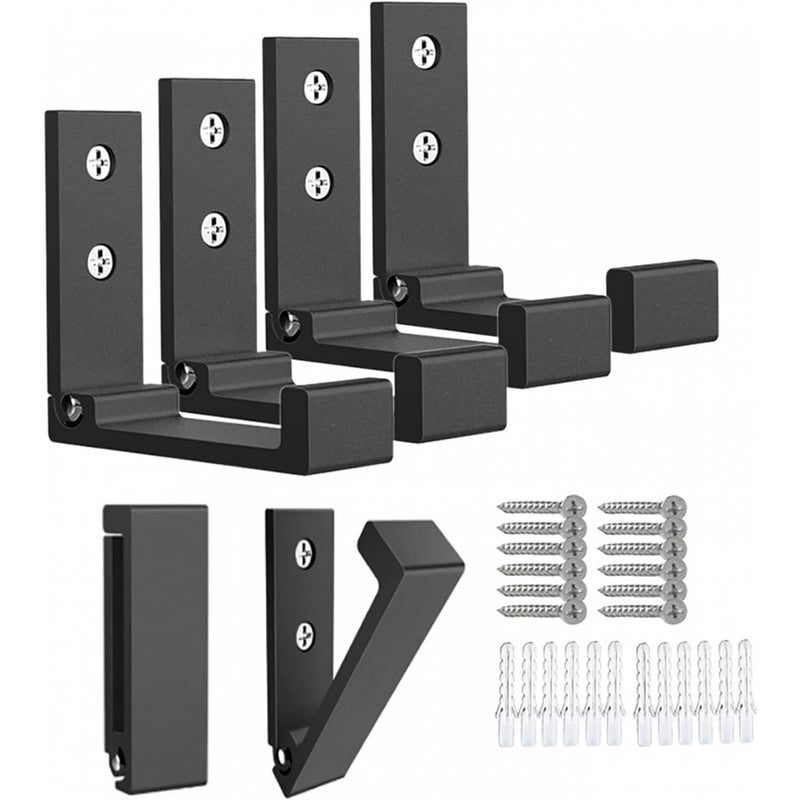 6-pak składanych pokrowców ściennych, wieszaków na torbę, czapkę i klucze, wytrzymały aluminium z 12 śrubami do lub