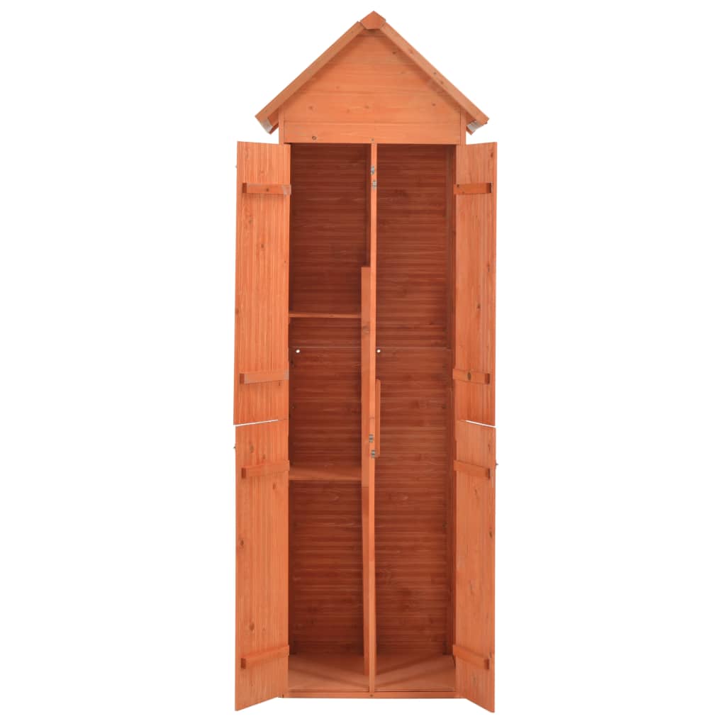 Abri Jardin 2-en-1 VidaXL - Rangement Bois Et Outils 245x98x159cm