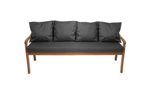 Coussin D'Assise Pour Banc 100x30x5cm - Éponge 45D - Tissu Lin - Antidérapant - Intérieur/Extérieur