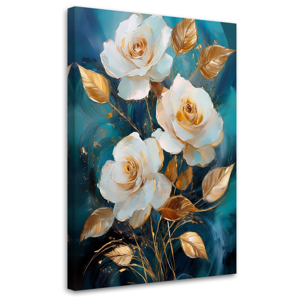 Obraz do salonu, Kwiaty Róży Glamour 40x60