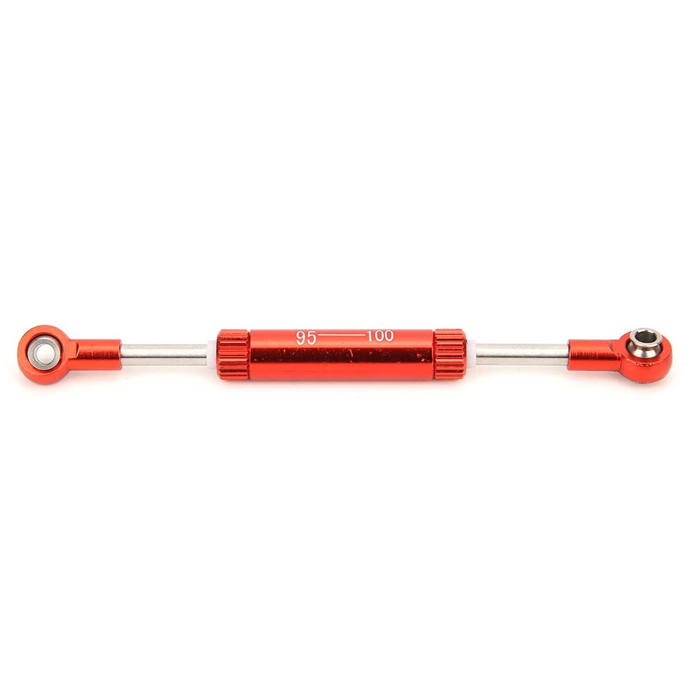 Tige De Direction En Aluminium Pour WLtoys 144001,124018,124019 – Set De Réglage Rouge Avec Vis Et Clé