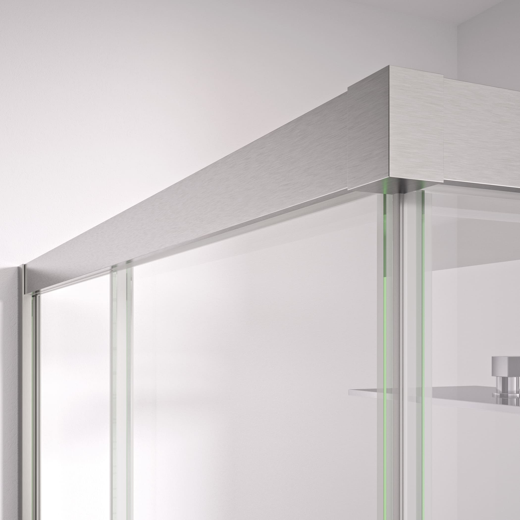 BELLOBATH - Paroi de duche angular com 2 portas deslizantes + 2 fixas - Vidro temperado - Prata - Largura adaptável 77-79 x 77-79 cm - Alto 195 cm - 2