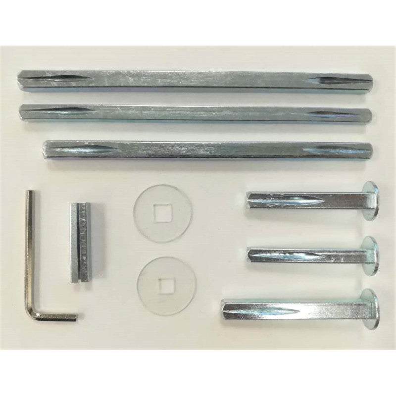Kit béquille aluminium SALOME pour serrure en applique argent HERACLES B SALOME 92 - 2