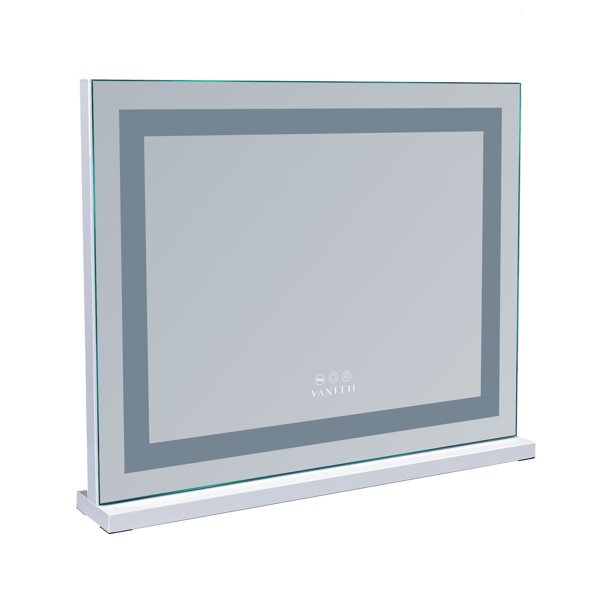 Lustro kosmetyczne Hollywood z oświetleniem LED do toaletki/ścienne - 58 x 46 cm - Listwa LED - 9