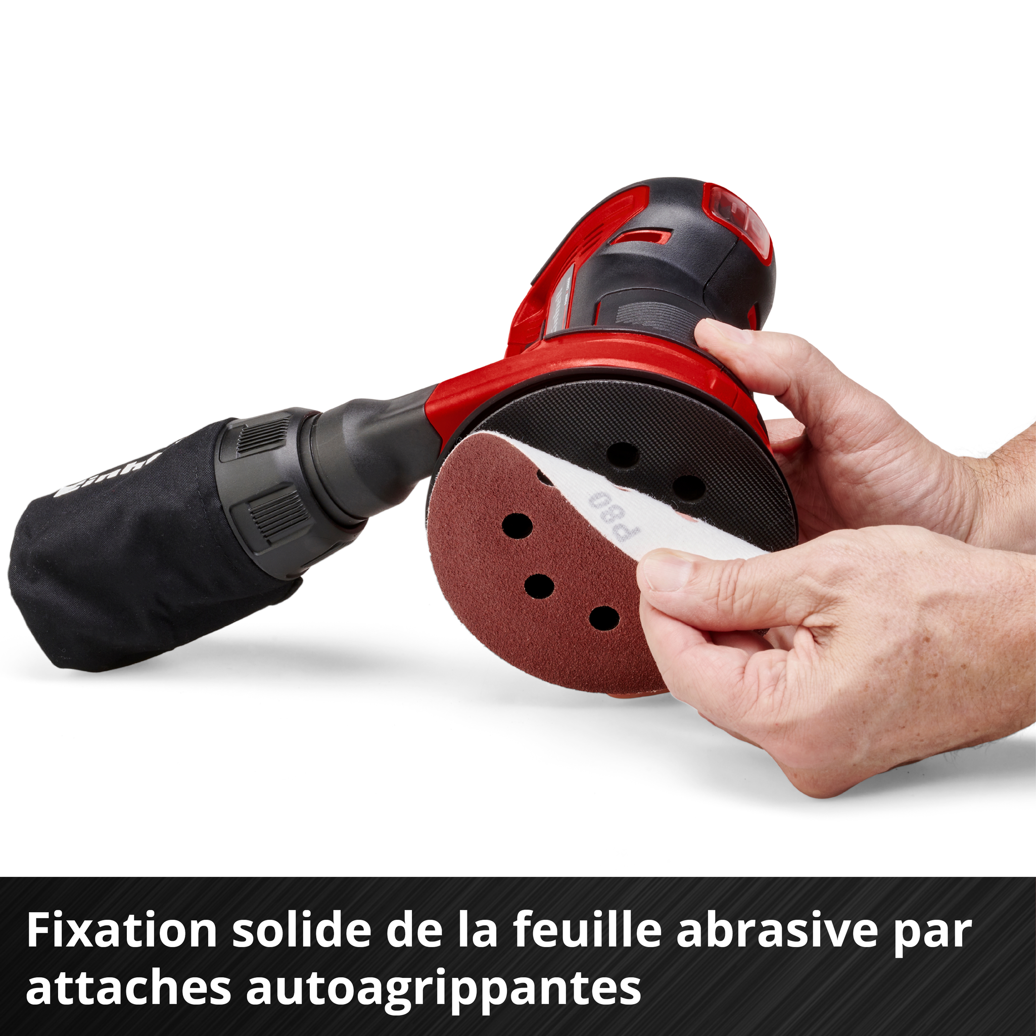 Einhell Ponceuse excentrique sans fil TE-RS 18 Li - Solo PXC (18V, avec 1 abrasif) Livré sans Batterie ni Chargeur - 3