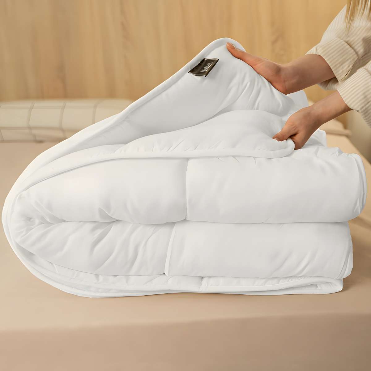 Nalui edredão 220x240cm Warmy E200 Branco Microfibra (200 gr/m²), Suave e Respirável - 3