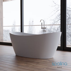 Baignoire îlot ovale NEROON 2.0 L. 170 x l. 80 cm, by SPALINA
