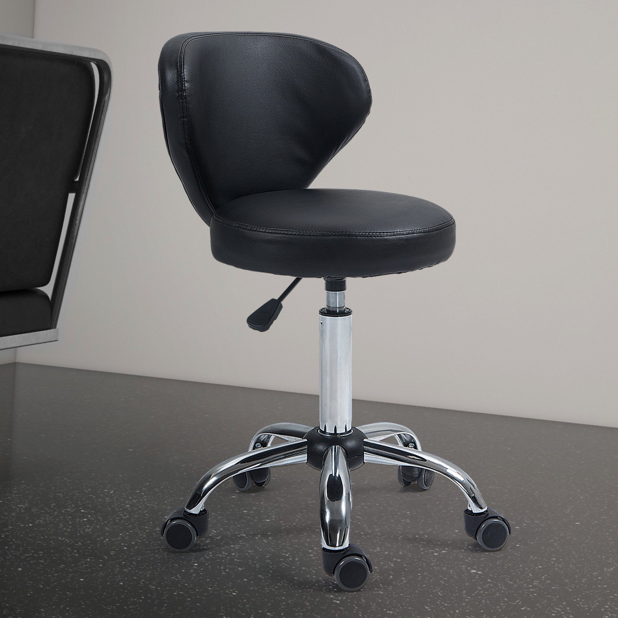 Fauteuil De Bureau Ergonomique Yaheetech - Similicuir Blanc - Inclinable à Roulettes - Neuf