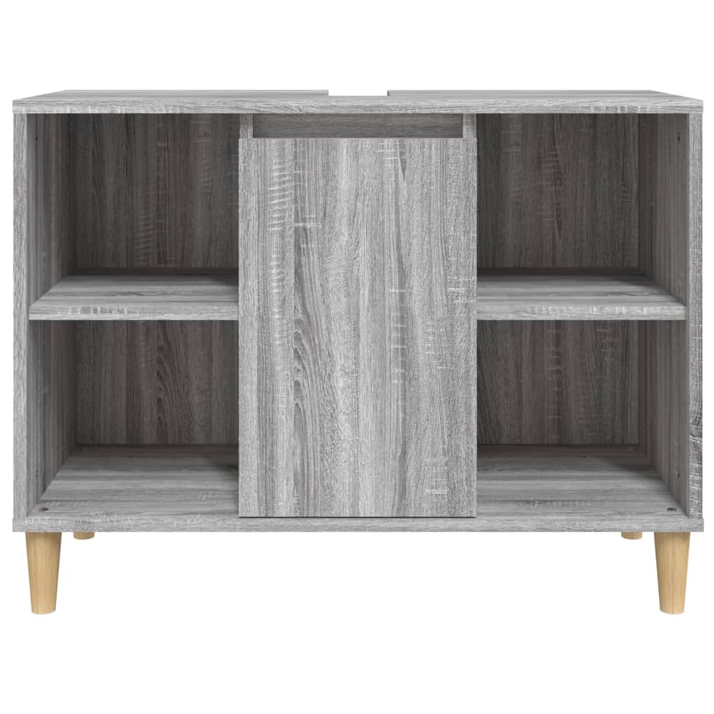 Maison Exclusive - Mobile Lavabo Grigio Sonoma 80x33x60 cm in Legno Multistrato - 6