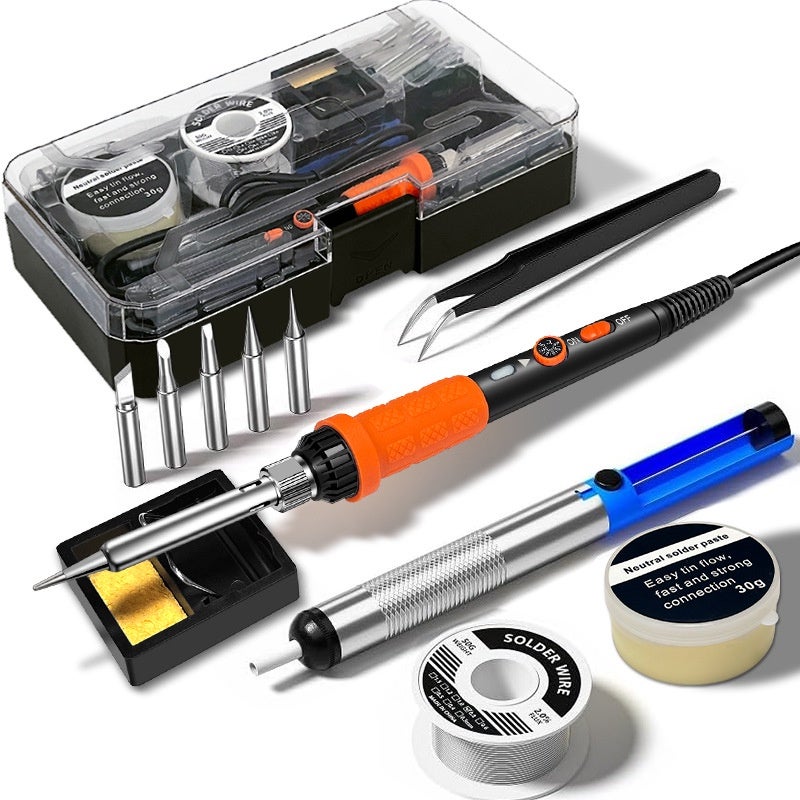 Fer à Souder Professionnel 12 En 1 Butane - Double Fonction Fer à Souder Et Pistolet à Flamme Avec Accessoires