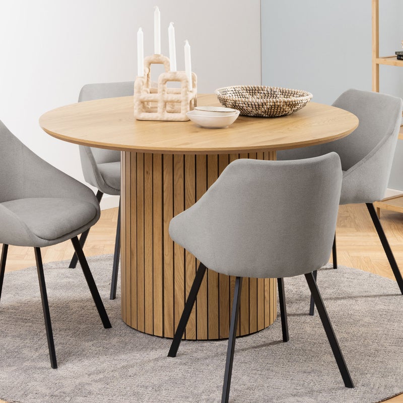 Yale stół do jadalni Ø120cm dąb dekor.