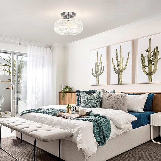 Plafoniera Vintage Semi-Incasso, Lampada Da Soffitto Industriale 3 - Foto 14