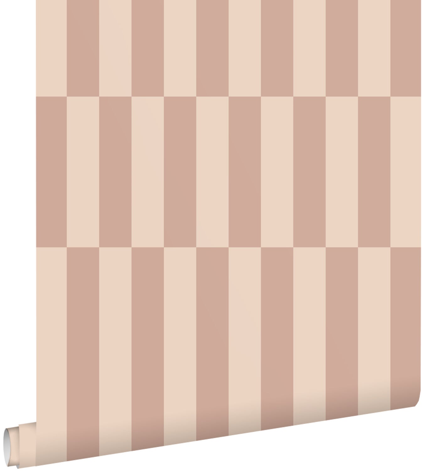 Papel pintado rayas rosa viejo - 50 x 900 cm - estahome