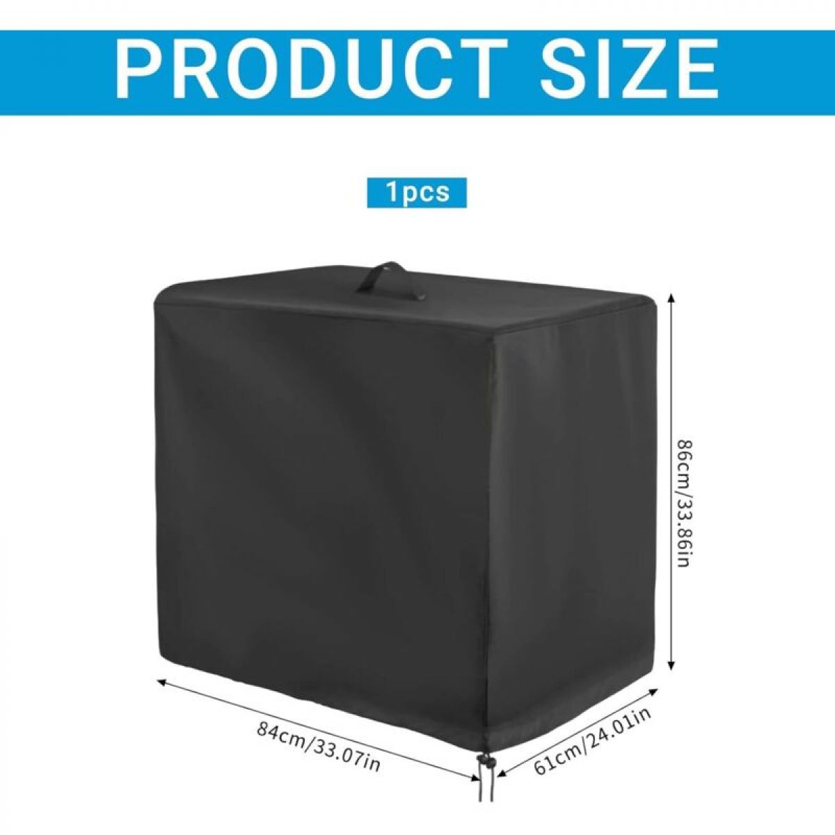 Housse de protection pour pompe de piscine, Abri pour pompe de piscine (84 x 61 x 86 cm), Housse pour filtre à sable - 5