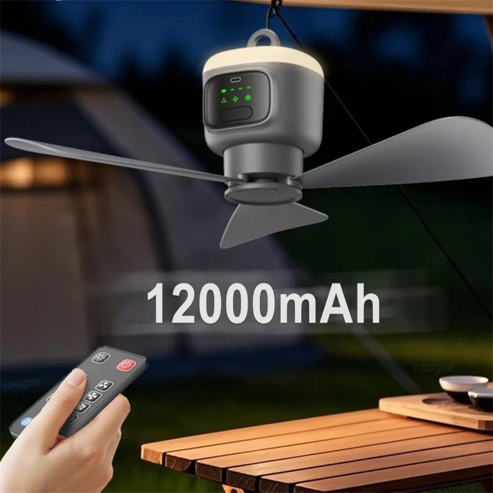 KAKET Ventilateur de plafond portable pour camping / Brasseur d'air, 12 — free download