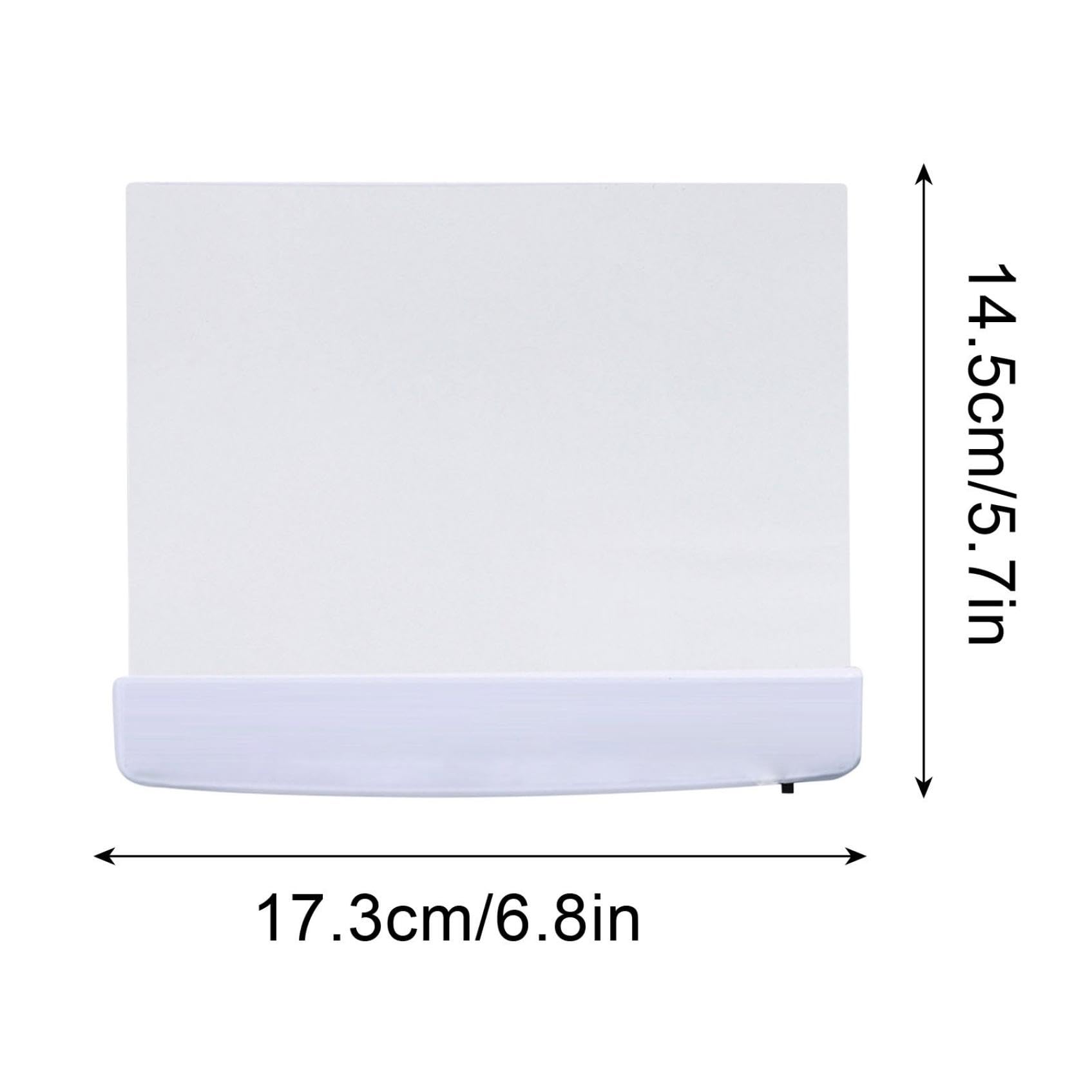 Lampada da libro piatta per leggere a letto di notte, LED trasparente, Luce a pagina intera,Pannello luminoso,Piastra,Pannello lampada wireless,Bianco - 3
