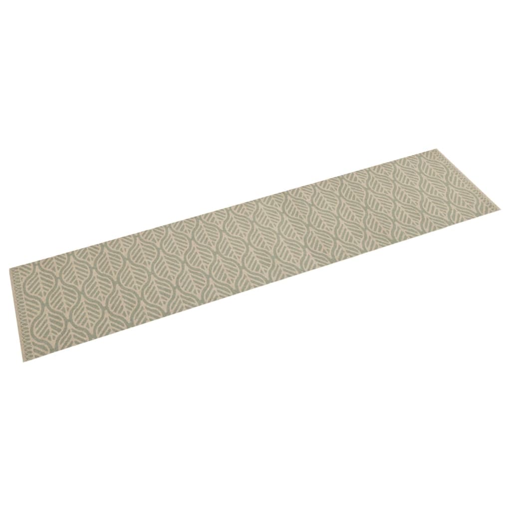 Maison exclusive - alfombra de cocina lavable terciopelo hojas 60x300 cm