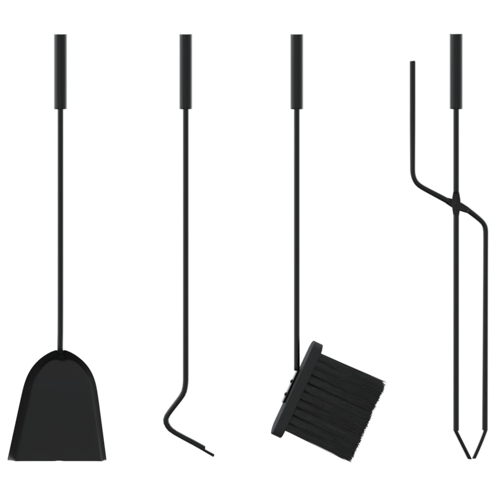 Ensemble d'ustensiles de cheminée 5 pièces 23 x 15 x 66 cm Acier vidaXL - 9