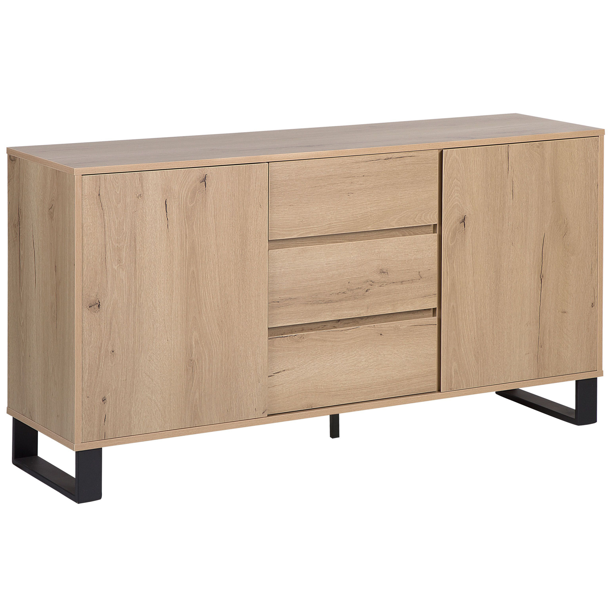 Commode 2 portes ELDA Marron clair | Leroy Merlin