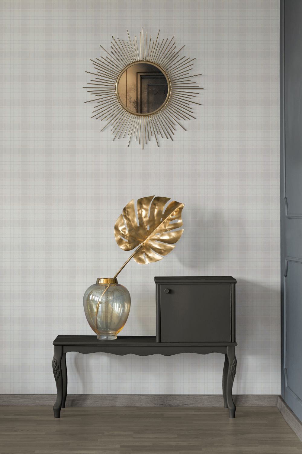 Tapeta motyw figuratywny szarym - 53 cm x 10.05 m - LIVINGWALLS