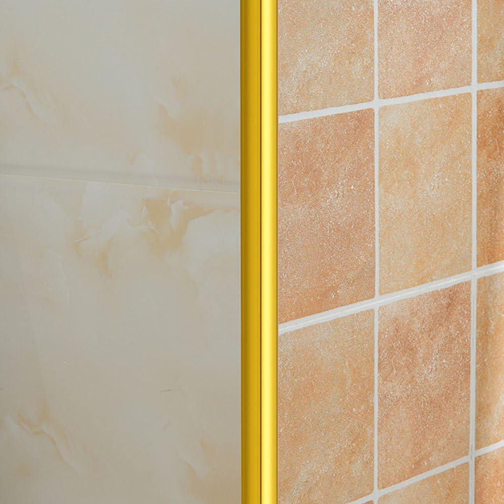 5M Cornière PVC,1x1cm Revêtements d'angle Autocollant Plinthe Souple Protection d'angle Bordure d’angle de Mur Bande Décorative pour Plans de Travail. - 4