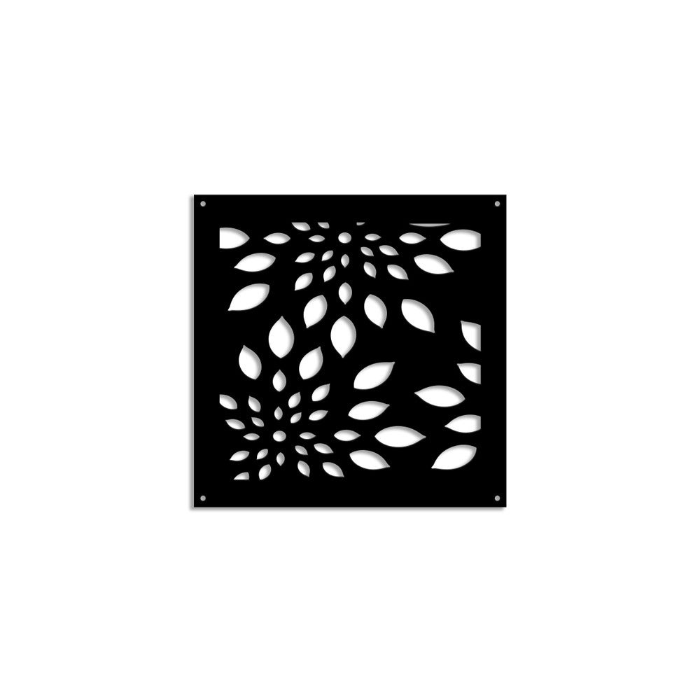 FIREWORKS - Panel perforowany z PVC - CZARNY Parasol przeciwsłoneczny 98x98 cm Grubość 1 cm