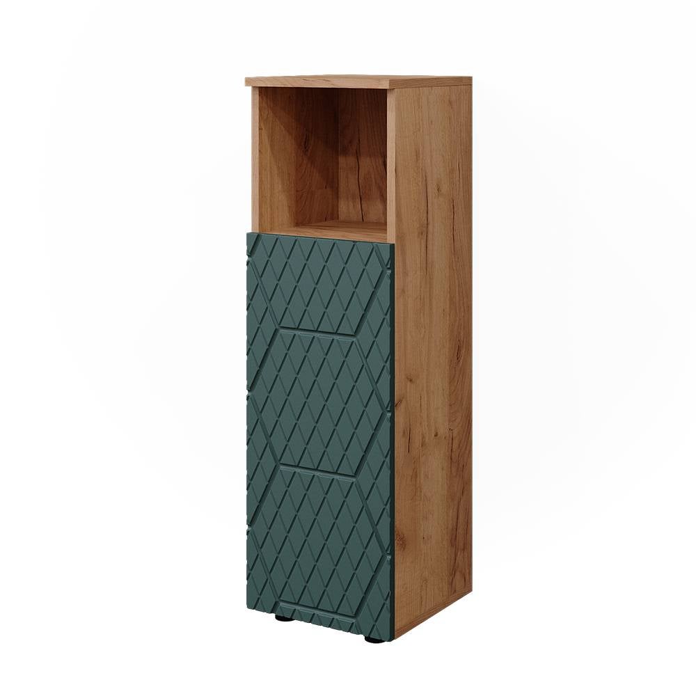 Vicco Szafka Midi Irma, Zielony/złoty dąb, 30 x 95 cm