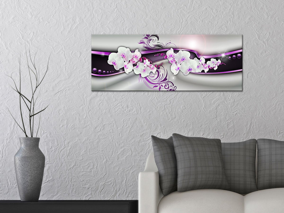 Tableau plexiglas abstrait déco ORCHIDÉES - 3