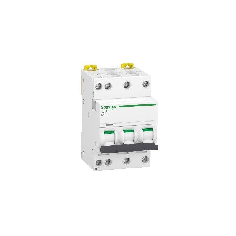 Disjoncteur 25A - iDT40K Acti9 - 4,5kA - courbe C - 3P+N - 2