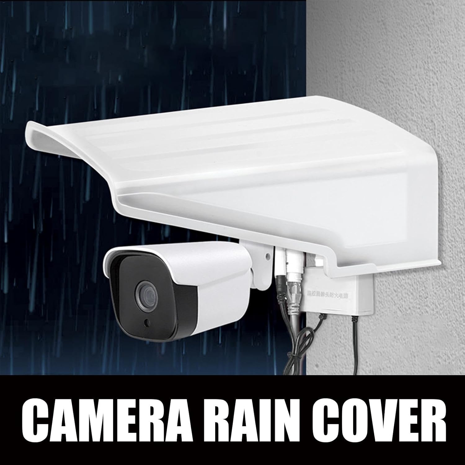Ring Camera Protector Robuste Sun Rain Shade Protection Toit de Protection pour Caméra Extérieure, Caméra de Jardin Bouclier pour Lumières LED/Camér - 2