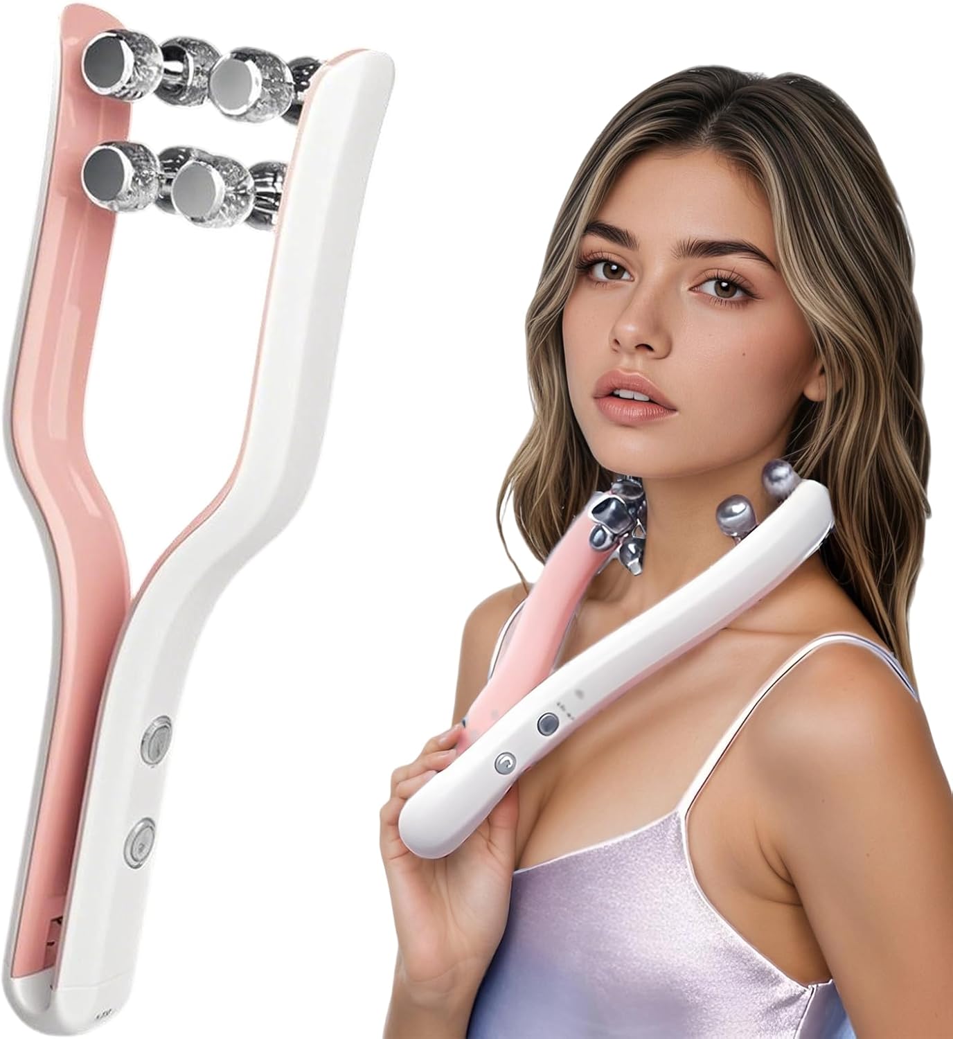 Appareil De Massage EMS Pour Lifting Du Visage Et Double Menton - Marque Anlan, Neuf