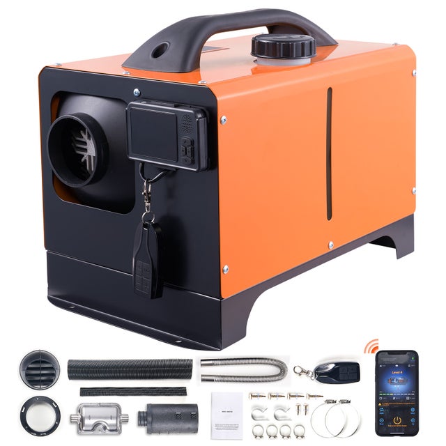 SucceBuy Riscaldatore ad aria diesel 12V 5KW con app Bluetooth e display LCD per auto o camper