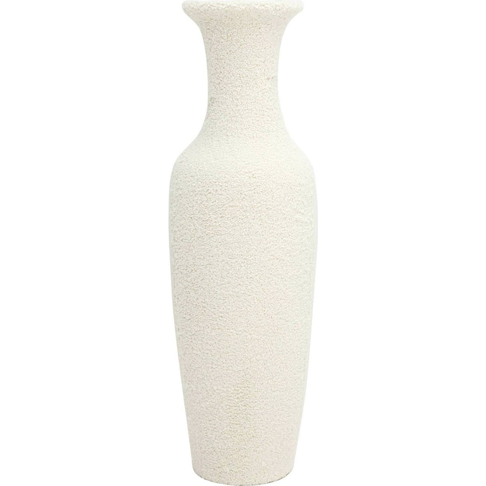 Vase l gant En C ramique Duveteuse 35 X 35 X 120 Cm Blanc Cr me Vase l gant en c ramique duveteuse 35 x 35 x 120 cm blanc cr me