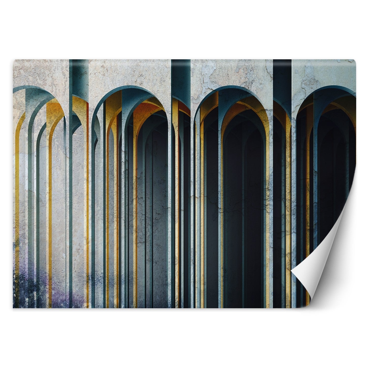 Fototapeta, Kolumny 3D abstrakcja 200x140