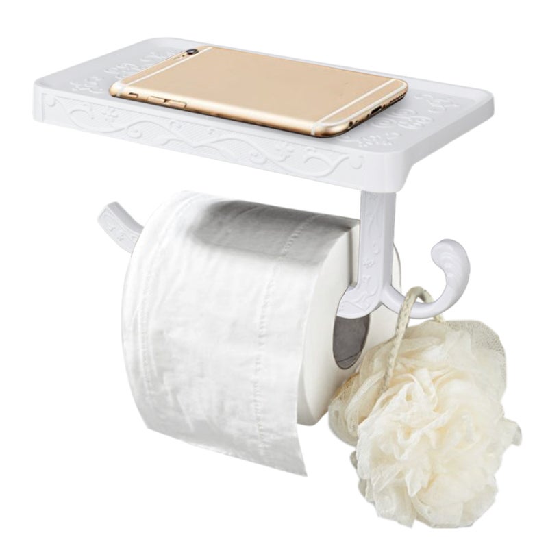 Uchwyt na papier toaletowy w stylu vintage, aluminiowy, do łazienki, salonu, sypialni, typ B
