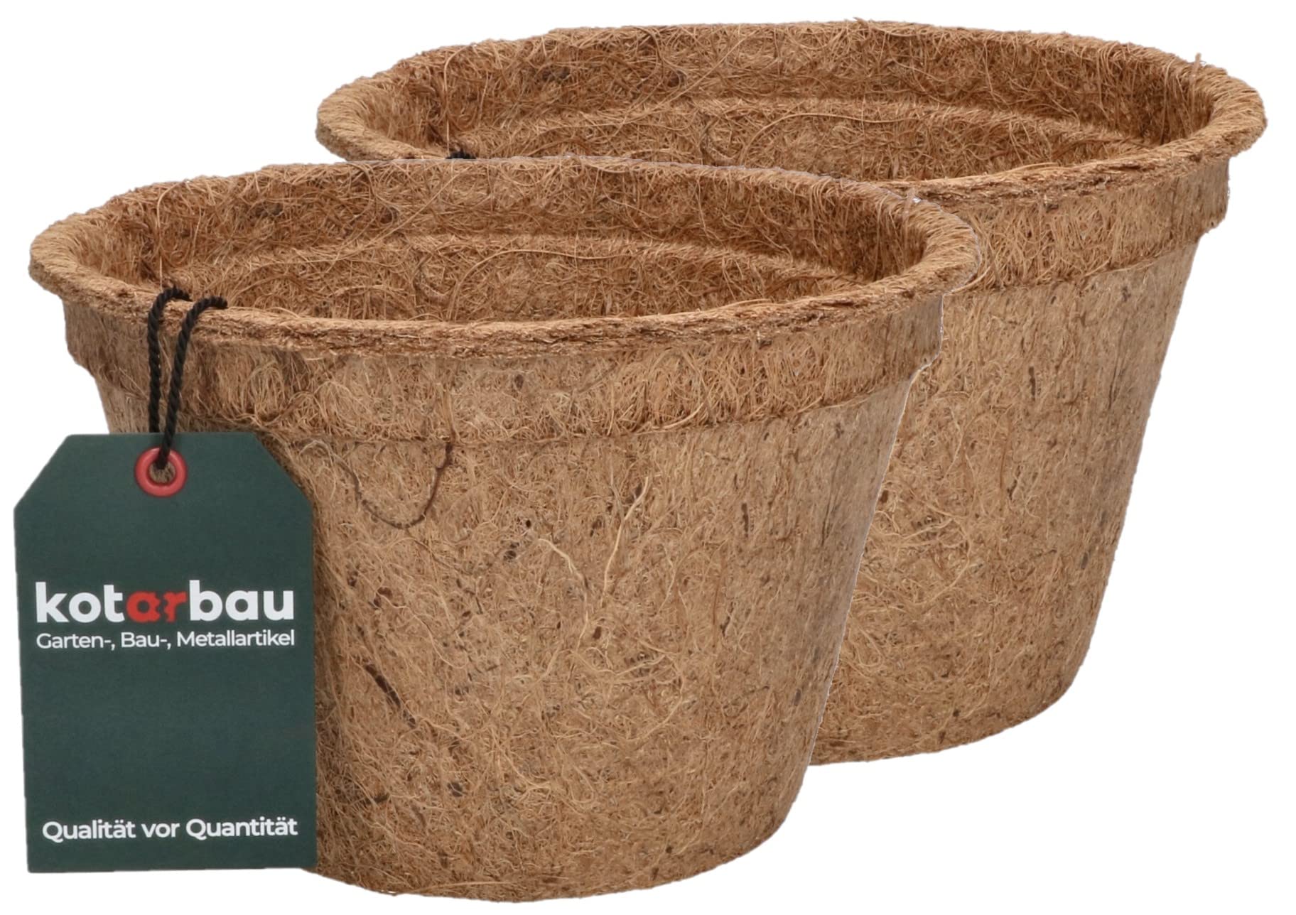 Naturalna doniczka kokosowa 19,5 wkład włókno 2szt - KOTARBAU