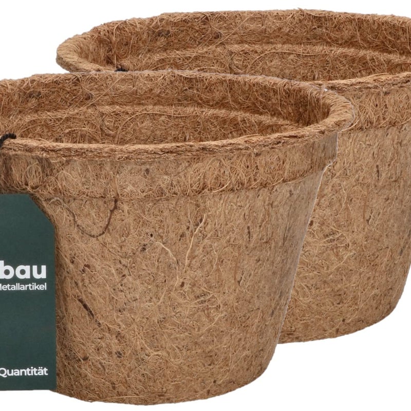 Naturalna doniczka kokosowa 19,5 wkład włókno 2szt - KOTARBAU