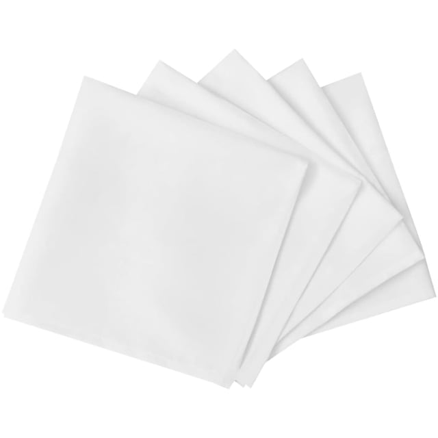 Serviettes de table 100 pcs Blanc 50x50 cm CFW829222