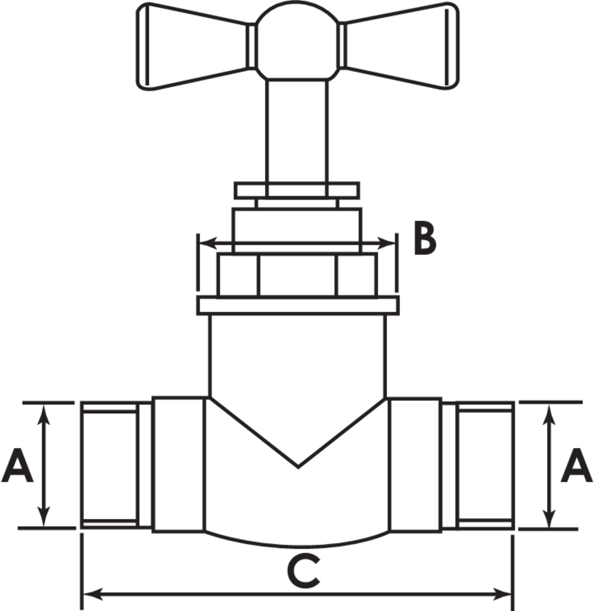 Robinet d'arrêt laiton avec purge Mâle-Mâle 1/2 - 3