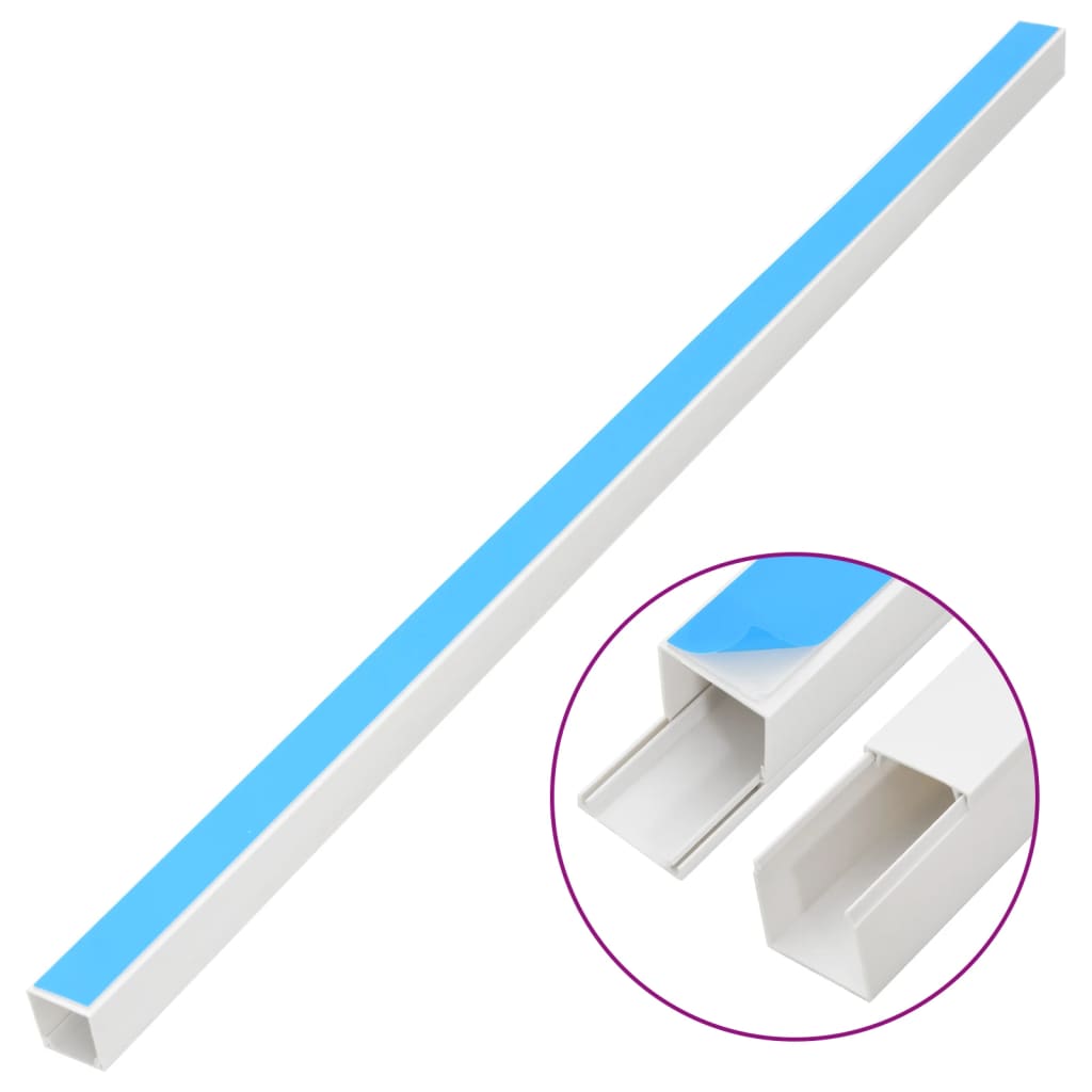 Goulotte de câble autocollante 10 x 10 mm 10 m PVC - 3