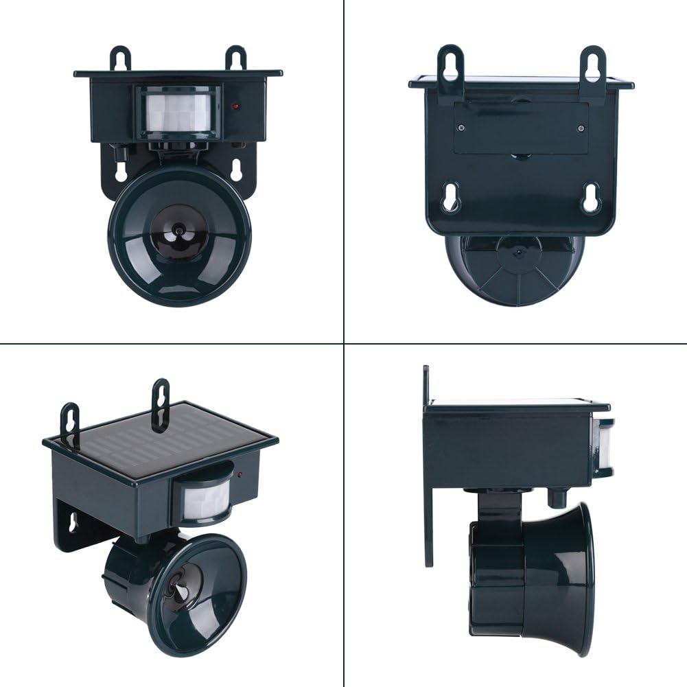Répulsif pour Oiseaux, Répulsif Ultrasons Animal Répulsif Solaire pour Pigeons Oiseaux, Ultrasonic Bird PIR Détecteur de Mouvement Répulsif pour ba - 3