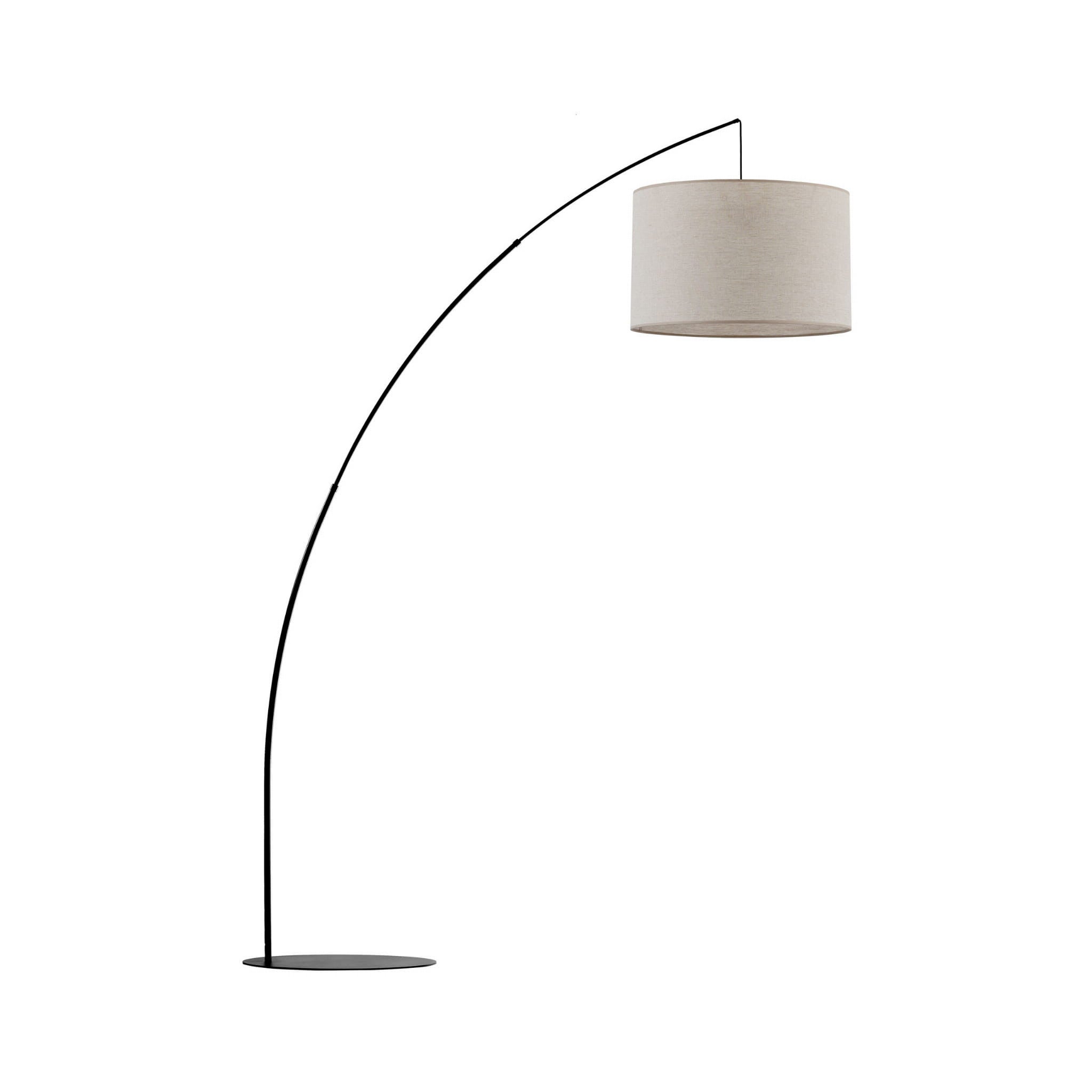 Lampa podłogowa stojąca Moby czarno-beżowa 1xE27x15W wym: 245 x 60 x 190 cm tkanina TK Lighting