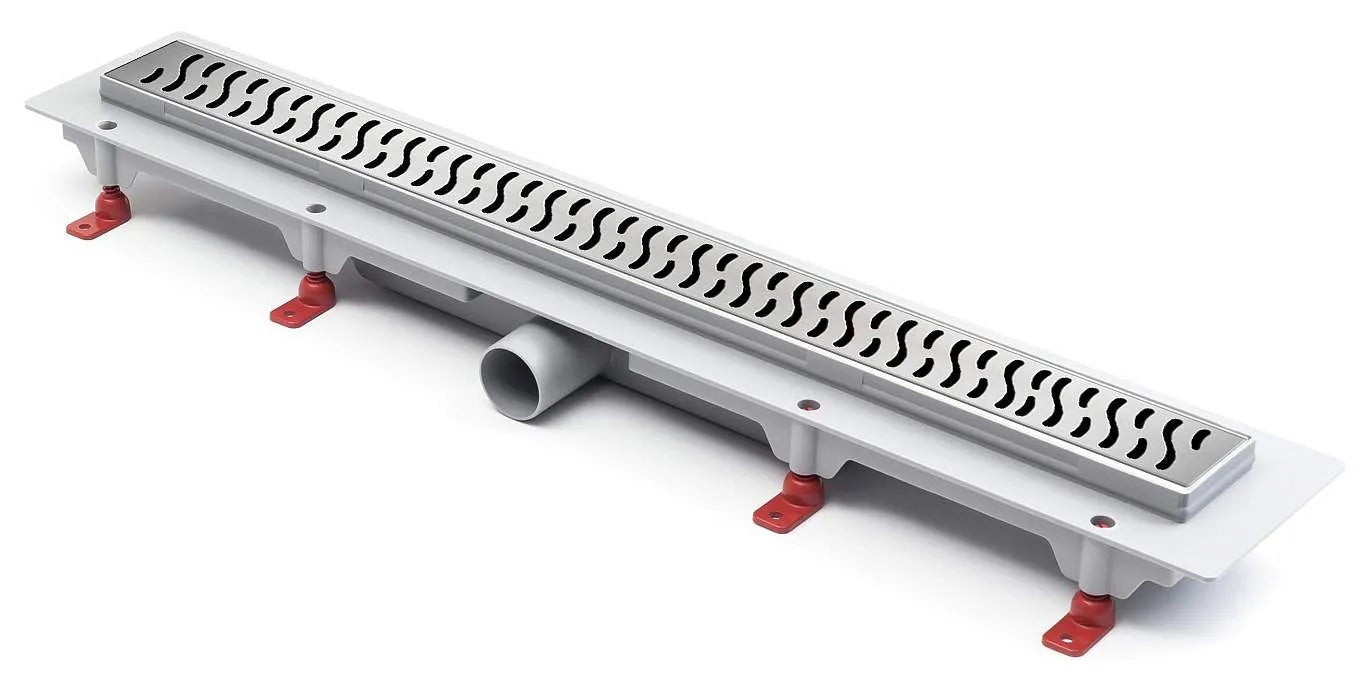 Rigola de interior MCH cu gratar de inox HARMONY lucioasa, 550 mm